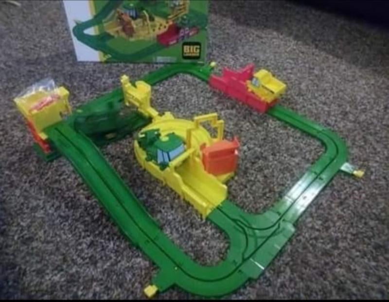 john deere big loader motorized toy train set