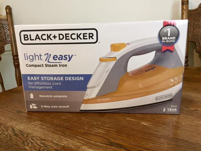 BLACK+DECKER Light 'N Easy Compact Steam Iron, Teal IR1010 - The Home Depot