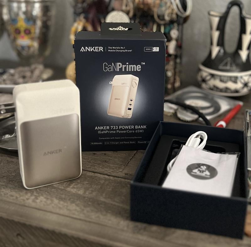 Anker 2-in-1 USB-C USB-A Battery Pack, 10000mAh Charger with