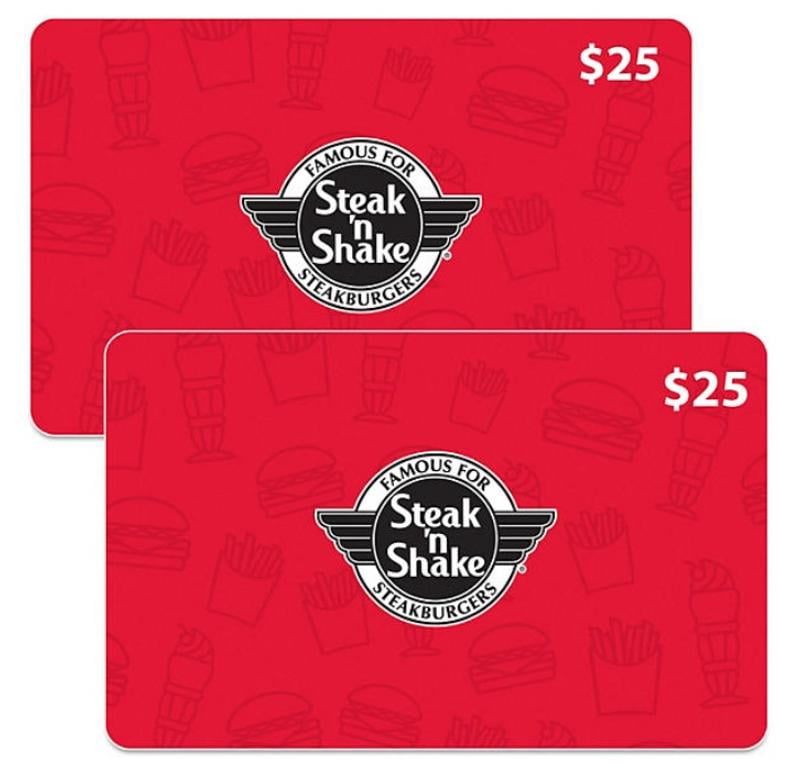 Steak 'n Shake $50 Gift Card Multi-Pack, 2 x $25 - Samsclub.com