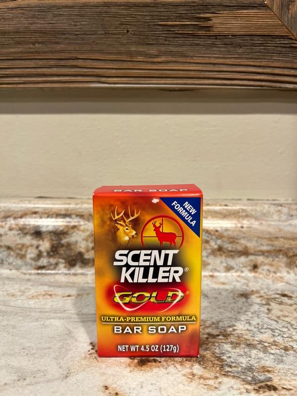 Wildlife Research Scent Killer Gold Bar Soap - 4.5 Oz Unscented Odor Eliminator For Hunters
