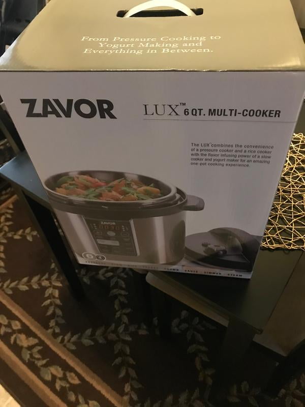  Zavor LUX LCD 4 Quart Programmable Electric Multi-Cooker: Pressure  Cooker, Slow Cooker, Rice Cooker, Yogurt Maker, Steamer and more -  Stainless Steel (ZSELL01): Home & Kitchen