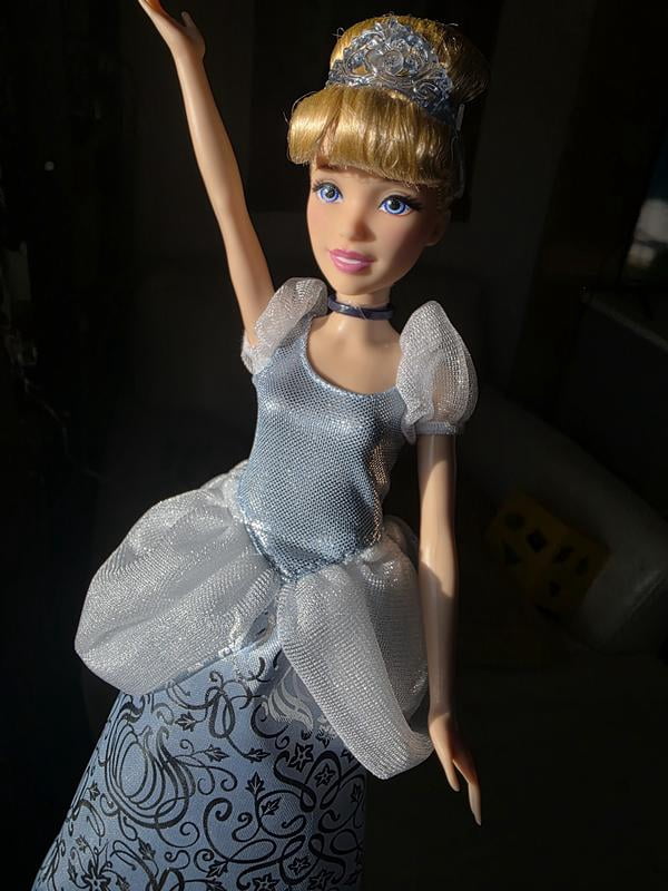 disney princess silver dress Cinderella Doll Gown: Sparkly Silver Dress for 11.5" or 17" Dolls