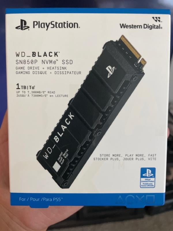 WD BLACK SN850P NVMe SSD, 1 TB, PCIe Gen4, Optimized Storage