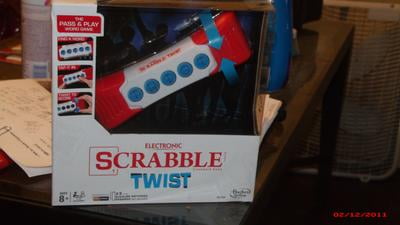 Hasbro B2140 Electronic Scrabble Twist Handheld Crossword Puzzle Game for  sale online