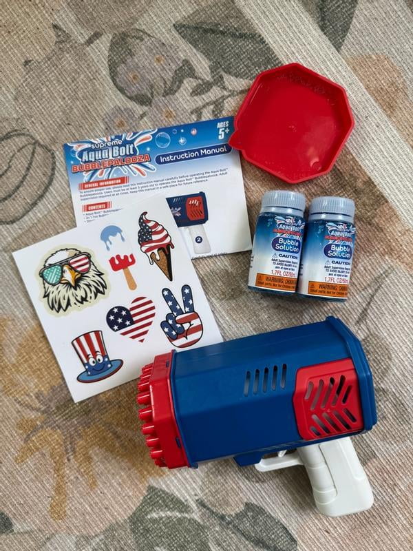 Supreme Aqua Bolt Bubblepalooza, Automatic Bubble Blowing Gun Toy