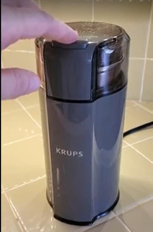  Krups Ultimate Silent Vortex Plastic and Stainless Steel Coffee  and Spice Grinder with Removable Bowl Mess-Free, 8 Times Quieter, 2 Speeds  240 Watts, Dry Herbs, Dishwasher Safe, 12 cups ground Silver
