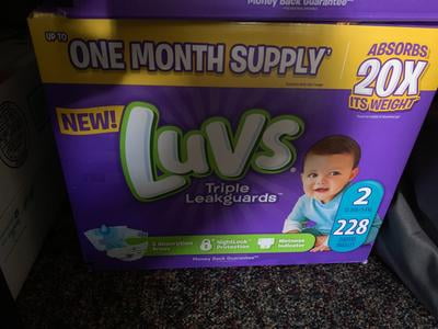 luvs one month supply