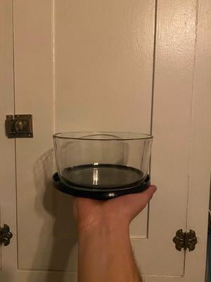 2 pack) Anchor Hocking Glass Food Storage Container with Lid, 7