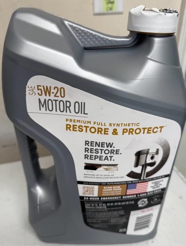 Valvoline Restore & Protect Full Synthetic Motor Oil 5W-30 5 GA