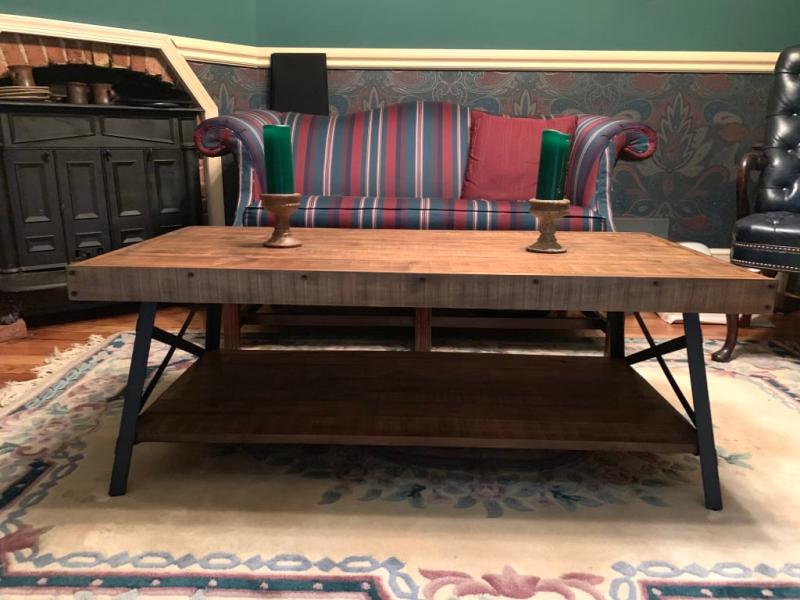 Emerald Home Chandler Pine Brown 48 Coffee Table With Solid