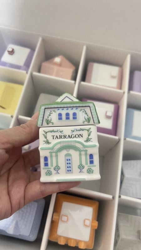 Lenox, Porcelain Spice Jar Set, 24-Piece, Vintage-Inspired