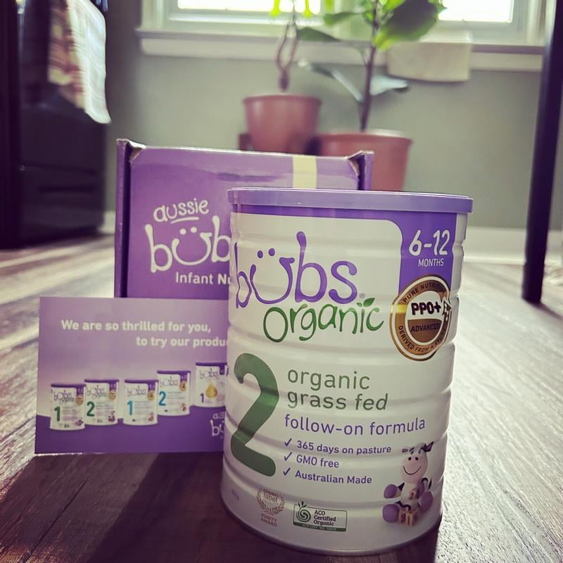 Bubs Organic® Grass Fed Follow-on Formula Stage 2, 800g (6