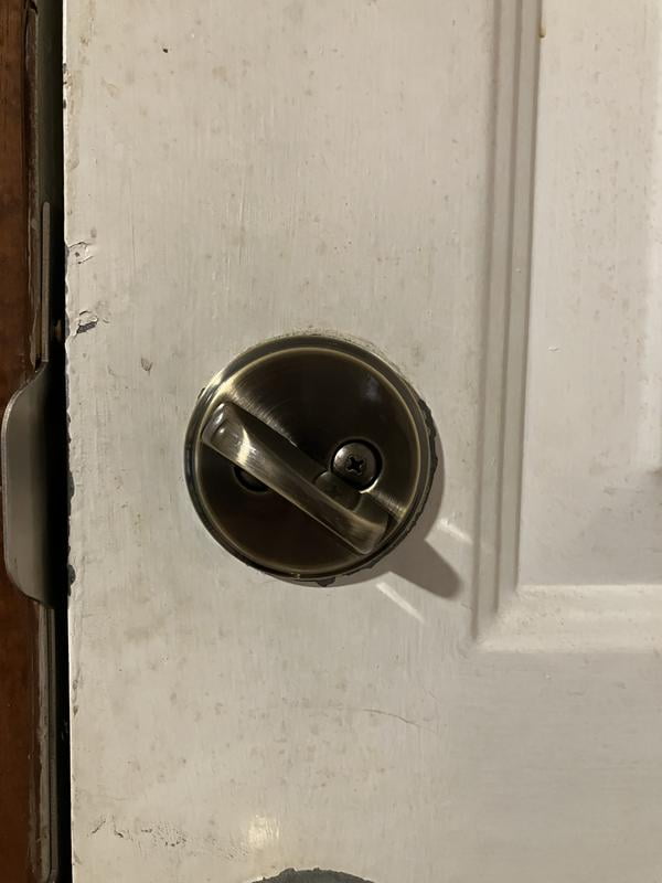Schlage Lock B60N716 Aged Bronze Single-Cylinder Deadbolt