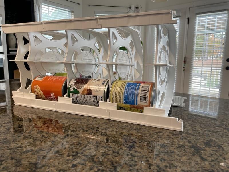 Can Rotation Ideas Canned Goods Organizer For Pantry Shelf Reliance Cansolidator Pantry ...