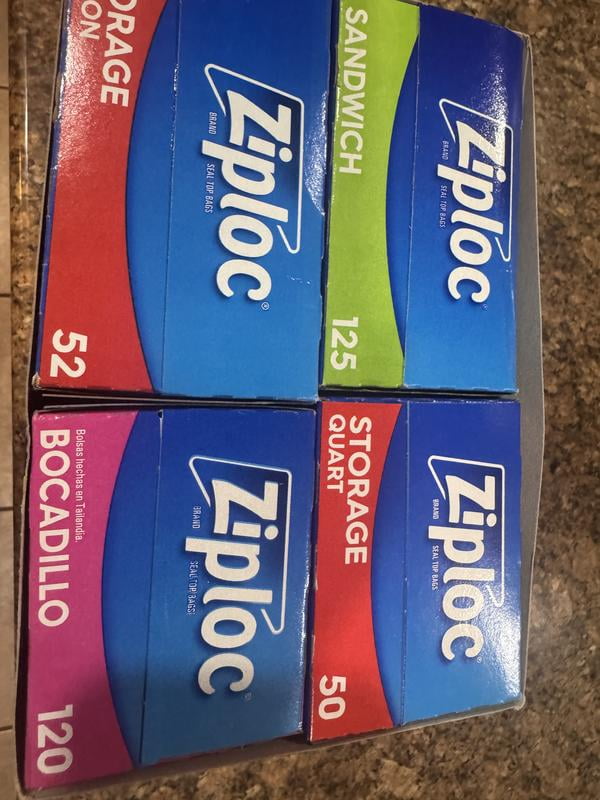 Ziploc Easy Open Bags Variety Pack with New Stay Open Design, 347