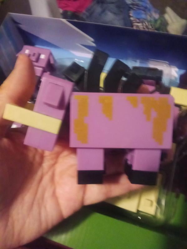 NUOVO Mattel Minecraft Legends Nether Invasion Pack Set di 4 action