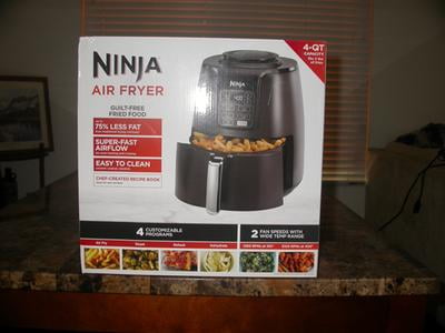 Ninja® AF100 4 Quart Air Fryer - Easy Quick Cooking with Crispy