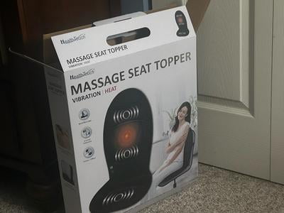 Health Touch Massage Seat Topper with Heat, Vibration Massager, Back, Lumbar and Thigh Relaxation - Walmart.com Health Touch Massage Seat Topper with Heat, Vibration Massager, Back, Lumbar and Thigh Relaxation - Walmart.com