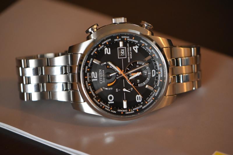 Citizen Men s Eco Drive World Time AT Radio Watch AT9010 52E Walmart