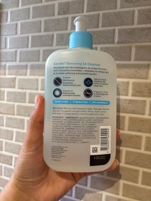 2 pack) CeraVe Renewing SA Cleanser, Salicylic Acid Foaming Gel