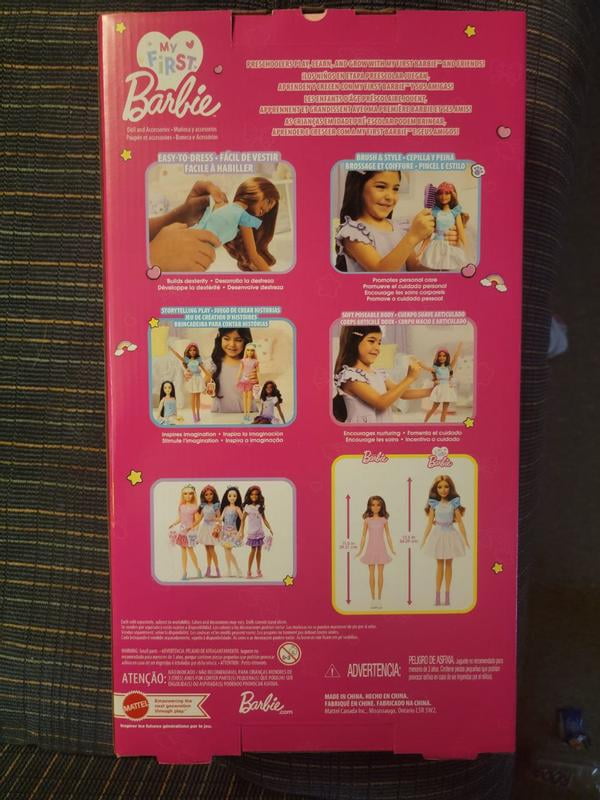 Barbie My First Movable Girl Teresa Brunette Doll with Bunny and