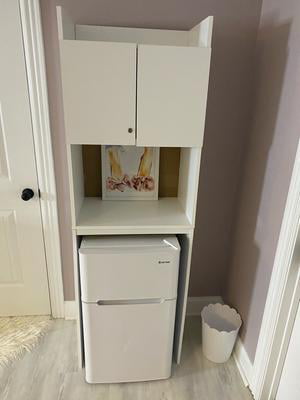 Ameriwood Home Youngstin Mini Refrigerator Storage Cabinet, White -  Walmart.com