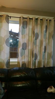 Mainstays Hanging Medallion Curtain Panel Set Of 2 Walmart Com
