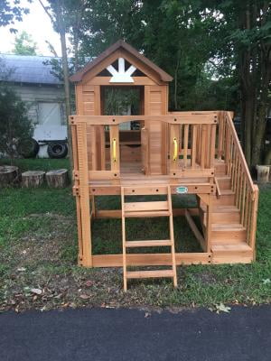 backyard discovery scenic heights all cedar playhouse