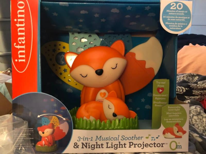 baby fox night light