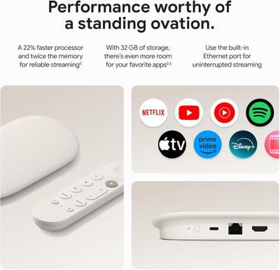 Google TV Streamer 4K - Fast Streaming Entertainment on Your