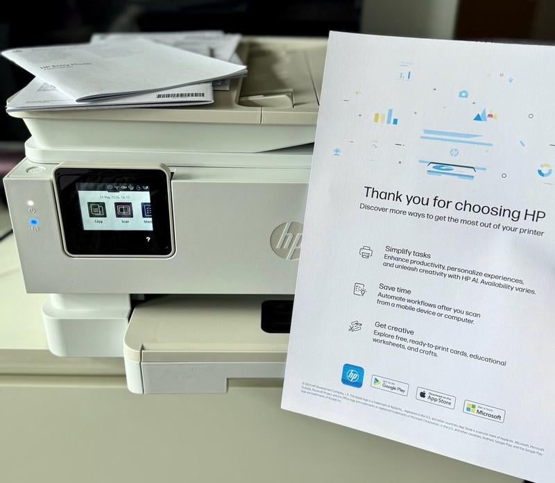 HP Envy Photo 7975 All-in-One Inkjet Printer, Color Mobile Print