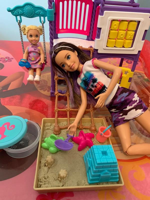 Barbie Babysitters Inc. Toddler Sitter Playset with Climb n Explore Playground Dolls Walmart