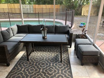 Better Homes Gardens Brookbury 5 Piece Patio Wicker Sectional Set Better Homes Gardens Brookbury 5 Piece Patio Wicker Sectional Set