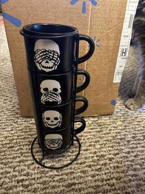 Way To Celebrate Halloween Skeleton Espresso Stack Mug - Walmart.com