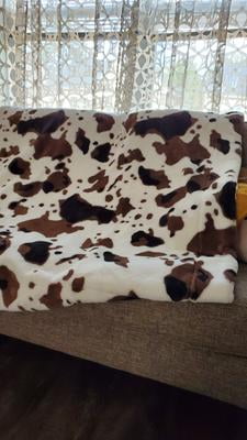 better homes and gardens cow print blanket