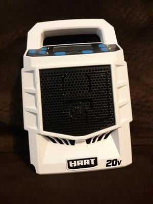 ,Hand free inflation Battery Not Included Details about / HART 20-Volt Cordless Bluetooth Radio
