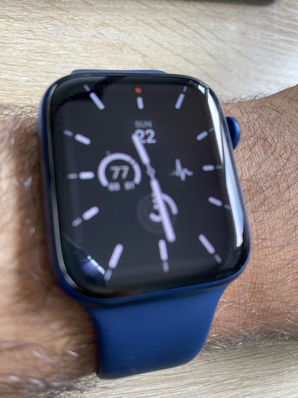 Apple - Apple Watch Series 6（GPS） 44mm ブルー ネイビー Apple Watch Series 6 (GPS + Cellular, 44MM) - Blue Aluminum