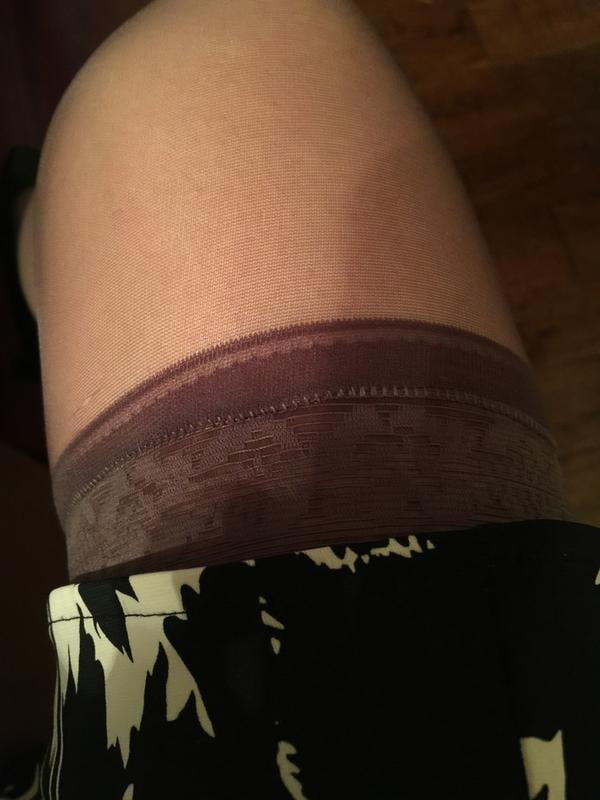 hanes lace thigh high