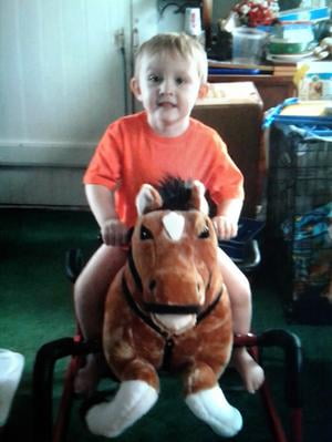 happy trails spring rocking horse