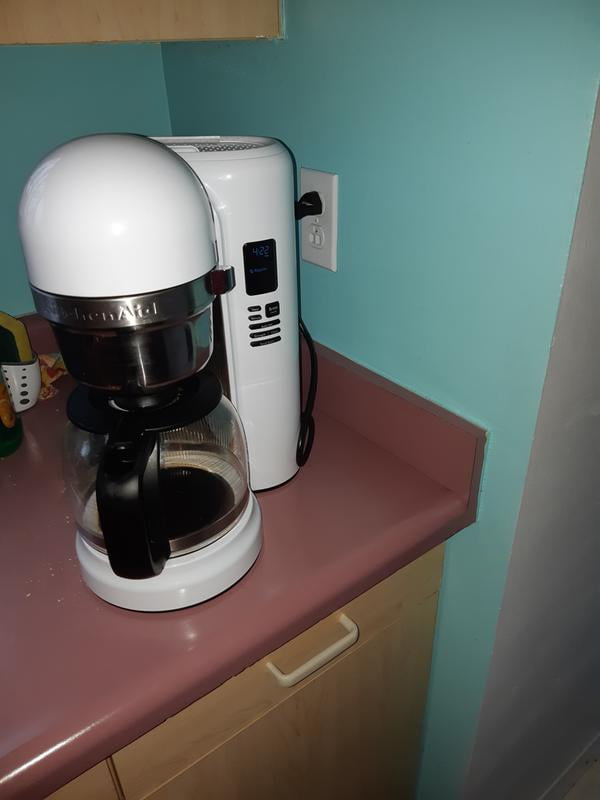 KitchenAid KCM1202WH 12 Cup Coffee Maker, White - Closeout