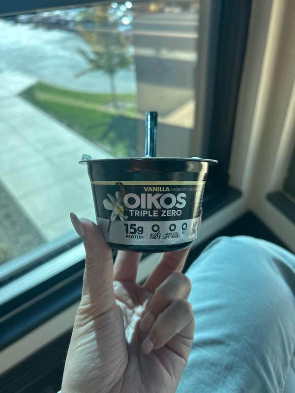 Oikos Triple Zero 15g Protein Vanilla Greek Yogurt, 90 Calories