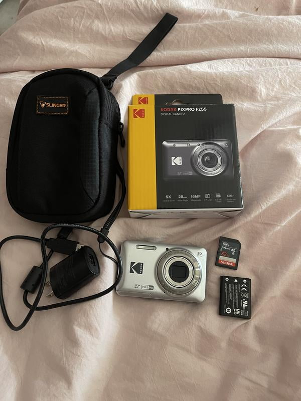 KODAK PIXPRO FZ55-RD 16MP Digital Camera (SILVER) 5X Optical Zoom