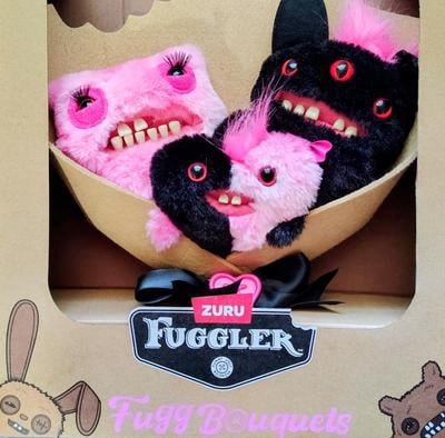 Fuggler Bouquet Set of 3 Stuffed Plush Toys (Munch Munch, Reek-o