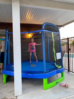 Bounce Pro My First Jump 7 Trampoline And Swing Blue Green Walmart Com Walmart Com