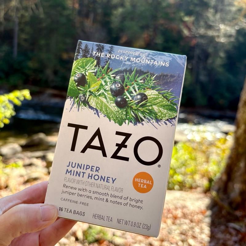Tazo Herbal Tea, Juniper Mint Honey Flavor, 16 Count Tea Bags