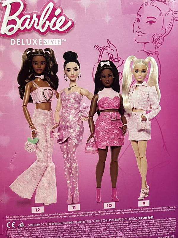 Barbie, Deluxe Style Fashion Doll, #11, Pink Denim Star-Print