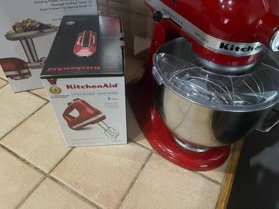 KitchenAid Ultra Power 3-Speed Hand Mixer, Empire Red, Model