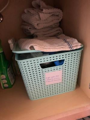 Plastic Organizing Bin Waikhomes 4 Packs Grey Basket for Storage
