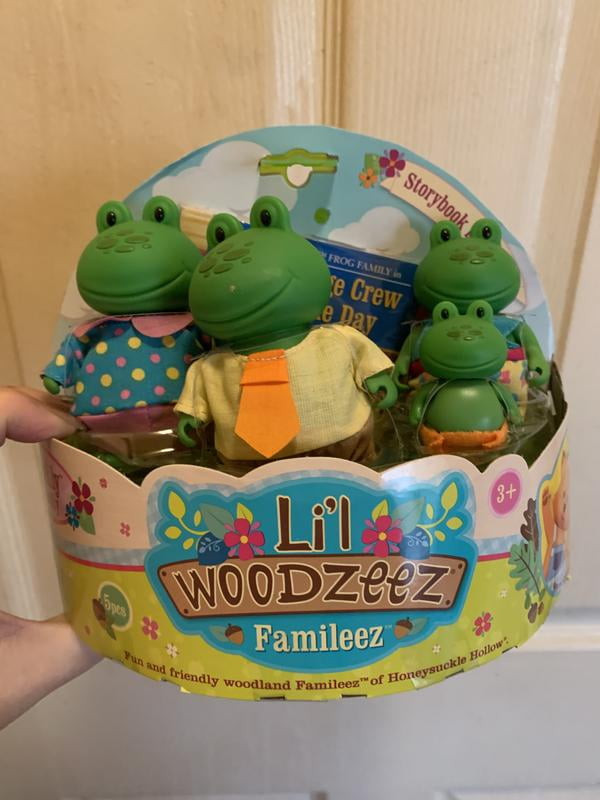 Li'l Woodzeez Miniature Animal Figurine Set - Croakalily Frog